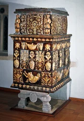 家庭用ストーブ、c。 1705（セラミック）