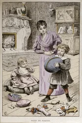 イースターエッグ、1890年頃（カラー彫刻）