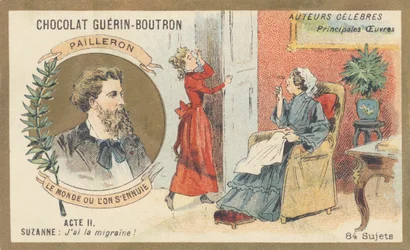 Edouard Pailleron (1834-1899) フランスの劇作家、詩人、ジャーナリスト、全3幕の喜劇「Le monde ou l