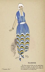エリエンヌ、『Toujours Chic』より、1921-22年（ステンシルプリント）