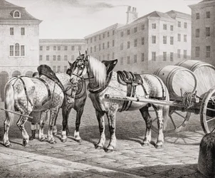 イギリスの農場の馬、1823