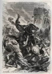 フランクスの王エウデス（オドン）（860-898）、ノルマン人との戦いを指揮し、勝利してパリを守る（860-887） - ノルマン人との戦いにおけるエウデス（852-898） - 「孫に語るフランスの歴史」 - フランソワ・ギゾー著 - 1872-1876