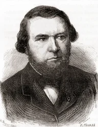 Eugène-Melchior Péligot、1870年頃に出版された「Les Merveilles de la Science」より（エングレーヴィング）。