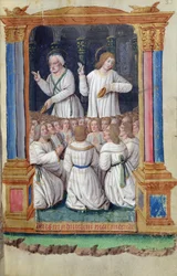 Fol.33r聖ペテロと聖ヨハネ、Heures a Rome de Romeから
