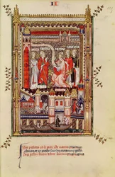 Fr 2091 fol.125 St. Saintin and St. Antonin、Vir de St. Denis of the life of the St. Denis、from Vie de St. Denis、1317