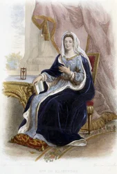 フランソワーズ・ドービーニュ、マントノン侯爵夫人、フランス人女性（1635-1719）-「Le Plutarque francais」、Ed. Mennechet掲載