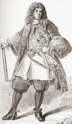 フランソワ・ド・ヌフヴィル、第2ヴィレロイ公、1644年1730年。フランスの兵士。 Les Heures Libresから1908年に発行されました。