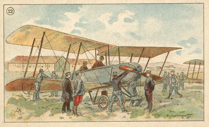 フランス軍の複葉機（クロモリト