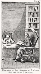 The Bachelier Of Salamanca」の序文、1759年頃（エングレーヴィング