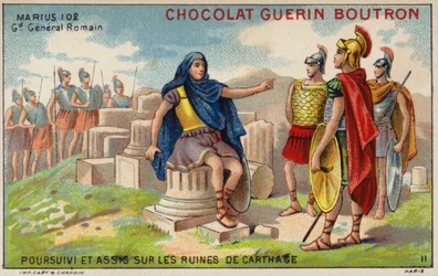 カルタゴの遺跡に亡命したガイウス・マリウス（クロモリト