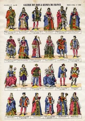 フィリップ5世からエレオノーレ王妃までのフランスの王と王妃のギャラリー。
