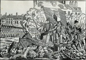 1830年7月、パリ市庁舎地区で行われた栄光と記憶に残る戦い - Revolution de 1830 - 1830年7月のパリでの戦い。