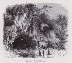 ルルドの石窟（彫刻