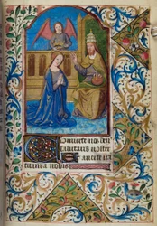 H - L-3-3fol。時祷書、パリの使用、15世紀半ばからの聖母戴冠式