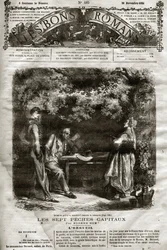 1864年11月29日の「The Bons Romans」に掲載されたEugene Sueの小説「The Seven Capitals」の挿絵。