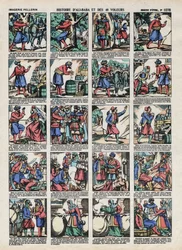 ペラン・ハウスから見たエピナルのイメージ - 1913年頃 - 「千夜一夜物語」の挿絵。アリババ（Ali Baba）と40人の盗賊の物語。