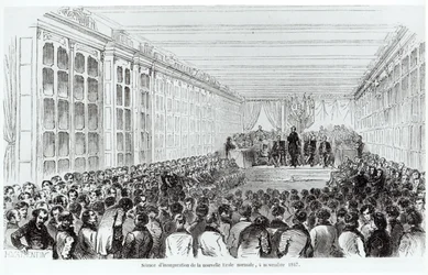 テクシエによるレ・タブロー・ド・パリの1852年、パリのエコール・ノルマル・シュペリエールの発足、1852年