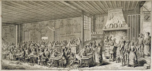 キャバレー「ランポノー」の内部 sd.18世紀