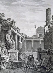 古代フランスのローマ浴場、ニームの内部：Vol I、ニームの記念碑