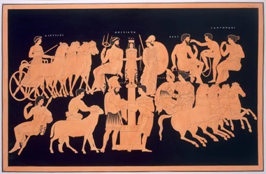 オエノマス王、ヒッポダミア、オリンピアの神々、1808-10年