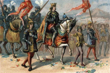 フランス王シャルル8世（1470-1498）が2月22日にイタリア・ナポリに入国