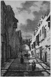今日シリアからロードス島の騎士通り。フェニシアレバノンとジューディーへの旅。 1884年、ルイシャルルエミールロルテの1875-1880（bw彫刻）