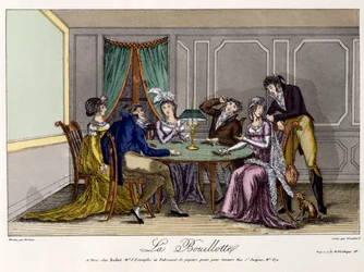 La Bouillotte, c.1810 （手彩色のエングレービング