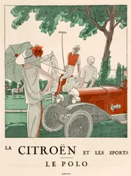 シトロエンとスポーツ・ポロ、1914年頃（カラーリトグラフ）