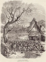 1852 年 2 月 28 日、ロウアー ノルマンディーのラ スールのパブ。