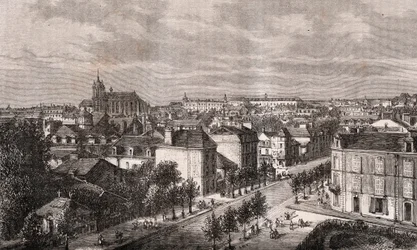 Le Mans - Pays de la Loire - V.A. Malt-Brownによる "La France illustree: Geography, History, Administration Statistique "に掲載された彫刻。1884