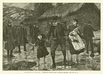 The Martyrdom Of Ireland（アイルランドの殉教）」（エングレービング