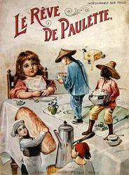 Le Reve de Paulette", 1900年頃（カラーリトグラフ）