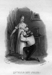 Le elle est Jolie Chanson de Beranger in "Oeuvres completes" (1834) by Pierre Jean de Beranger (1780-1857) フランスの詩人・作詞家です。