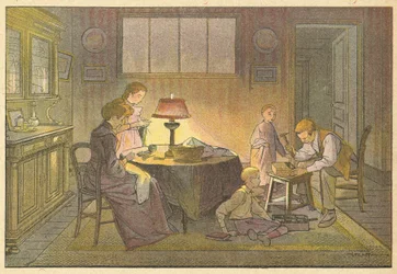 メンディング(カラーリトグラフ)