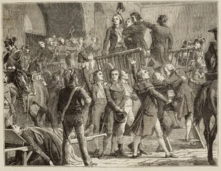 スカフォーを目指して出発するジロンダンたち - アンリ・マルタン著『フランス史』所収