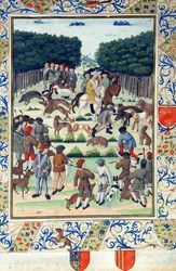 ルイマレット（1441-1516）1493年後のテリエールドゥマルクシスのイノシシ狩り