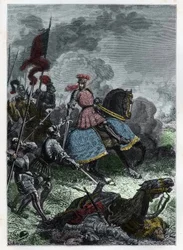 1509年5月14日、ロンバルディア州クレマ近くのアグナデルの戦いで、国王がヴェネツィア人を破った - アグナデッロの戦い - フランスのルイ12世がヴェネツィア人を破った - フランコによる「L