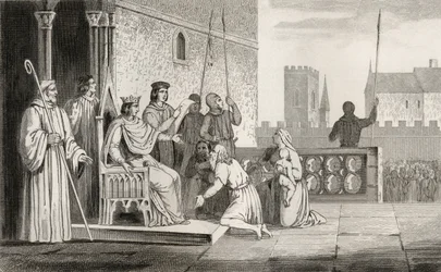 いたずら好きのルイ十世（1289-1316）は、コラートの &39;Histoire de France&39;から農奴を解放し、1840年頃に出版した