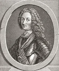 ルイ・ドルレアン、ダック・ドルレアン、1703年1752年。オルレアン公、フランス王室のメンバー。 Les Heures Libresから1908年に出版されました。