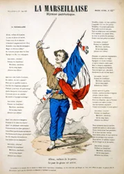 La Marseillaise "の歌詞。エピナルのイメージ