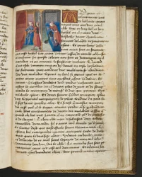 MS Hunter 252 180r Page from Hundred News News、c.1461-62