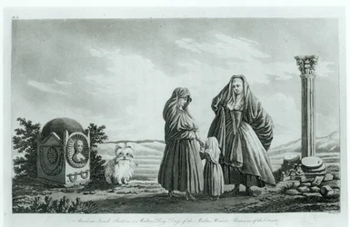 1805年に発表されたピエールマリールイドボワゼリンデケルドゥの古代および現代マルタ出身のマルタの女性