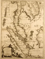 東南アジアの地図、1687年