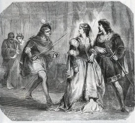 ブルゴーニュ公爵夫人マルグリット・ド・バヴィエール（1363-1423）とバヴィエール王妃イザボー（イザベル、エリザベート）（1371-1435）は、オルレアン公ルイ1世（1372-1407）とブルゴーニュ公ジャン・サン＝ププール（1371-1419）を引き離して、政府のために戦います。