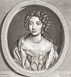MarieAngéliquede Scorailles、16611681。フランスの貴婦人で、ルイ14世の多くの愛人の1人。 Les Heures Libresから1908年に出版されました。