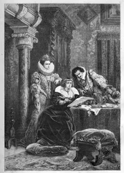 マリー・ド・メディチとイタリアの有力な友人・腹心たち」レオノーラ・ドーリ（ドシ）（別名ガリガイ）（1571-1617）と夫のコンチーノ・コンチーニ（コンチーネ）（1575-1617年頃） - マリー・ド・メディチとイタリアの有力な友人・腹心たち」レオノーラ