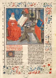 Ms 149 t.1 fol.4作家の肖像画、ジャックドギーズ作「貴族の歴史」より