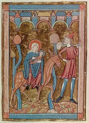 Ms 3016 fol.12 PsautierからlUsage de Parisエジプトへの飛行