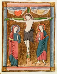Ms 3016 fol.18rはりつけ、Psautier a lUsage de Paris