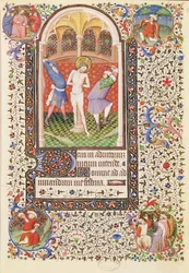 Ms 547 fol.13鞭打ち、ポワティエの女性が使用した時間の書から